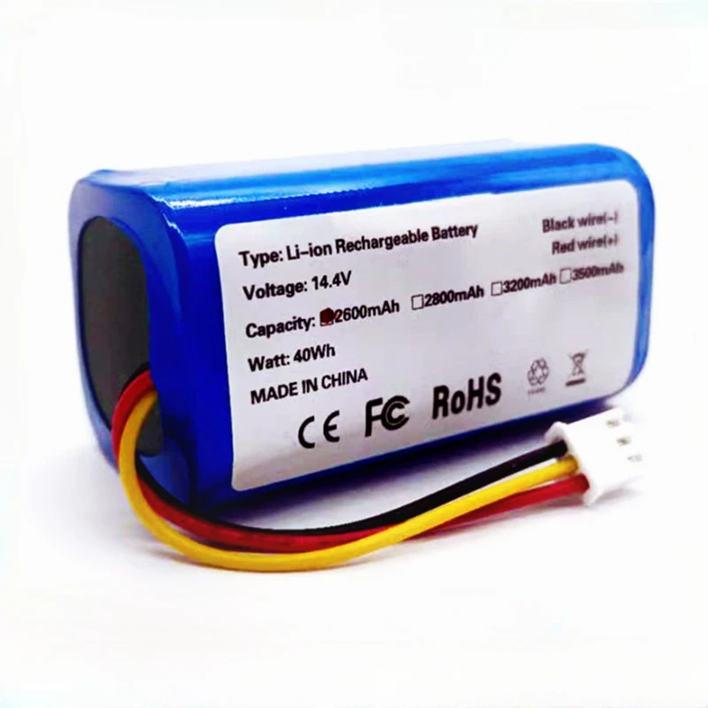 (Dla C30B) 14.4v bateria do LIECTROUX C30B E30 odkurzacz Robot 2600mAh bateria litowo-18650 urządzenia do oczyszczania części