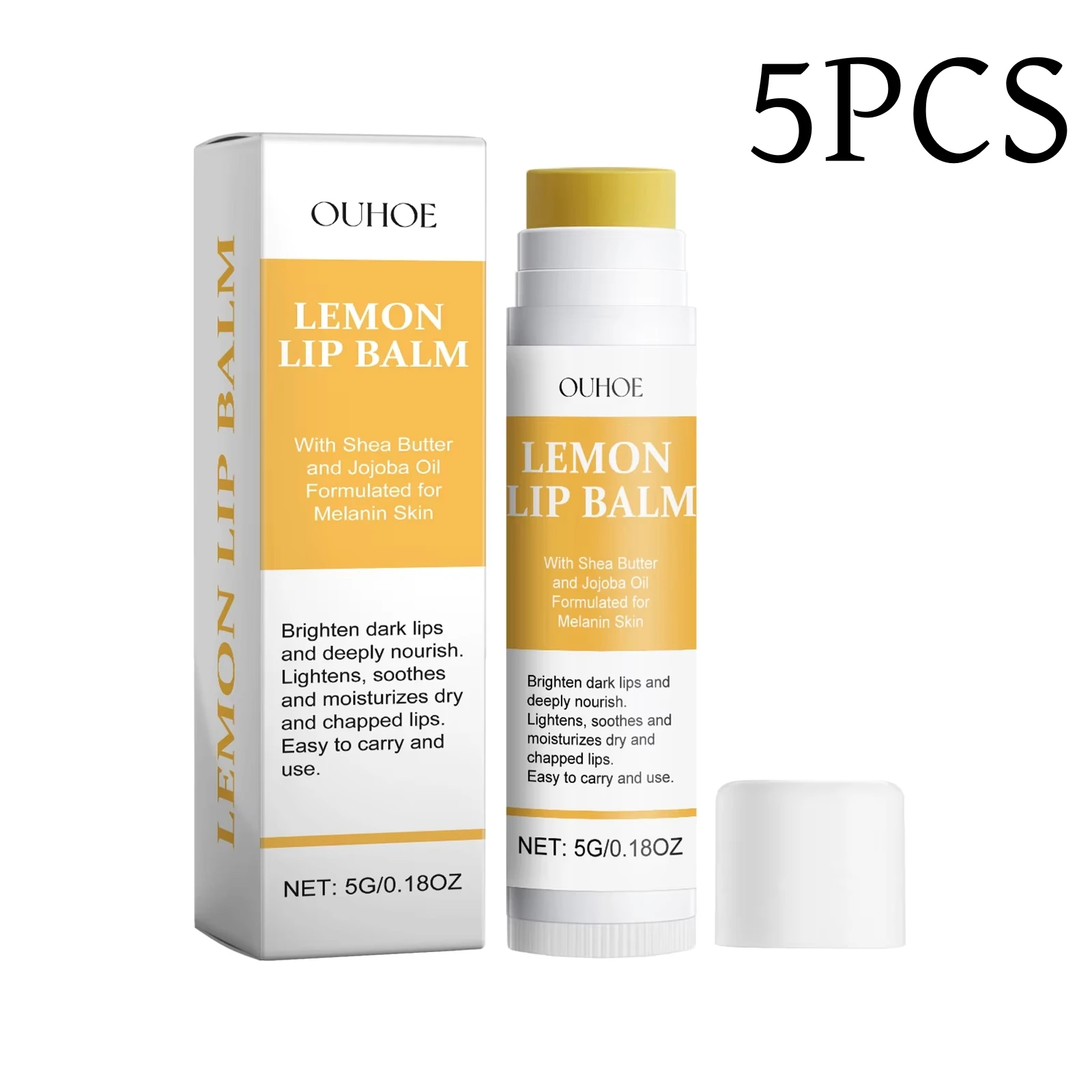 Citroen Gember Lippenbalsem Kurkuma Donkere Melanine Verwijderen Masker Glansolie Exfoliërend Schoon Verbeteren Dofheid Moisturizer Lippenbalsem Verzorging