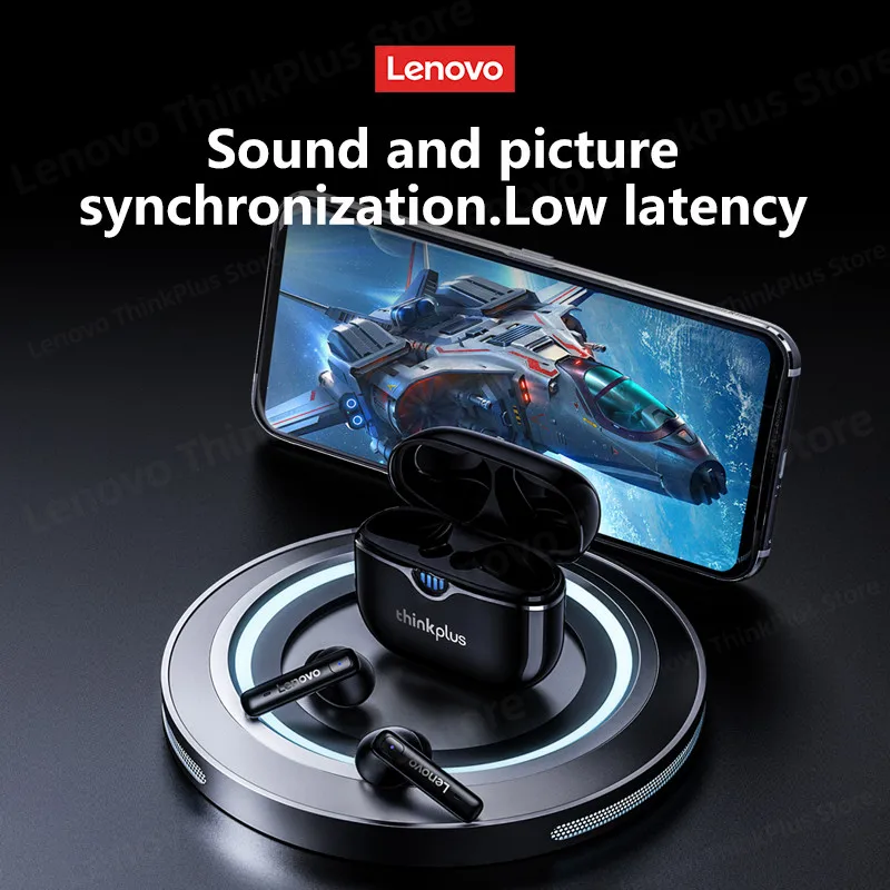 Choice Lenovo LP15 Wireless TWS Bluetooth v5.3 Headset 360° Surround Sound Noise Reduction Earbuds Headphones For Video Game