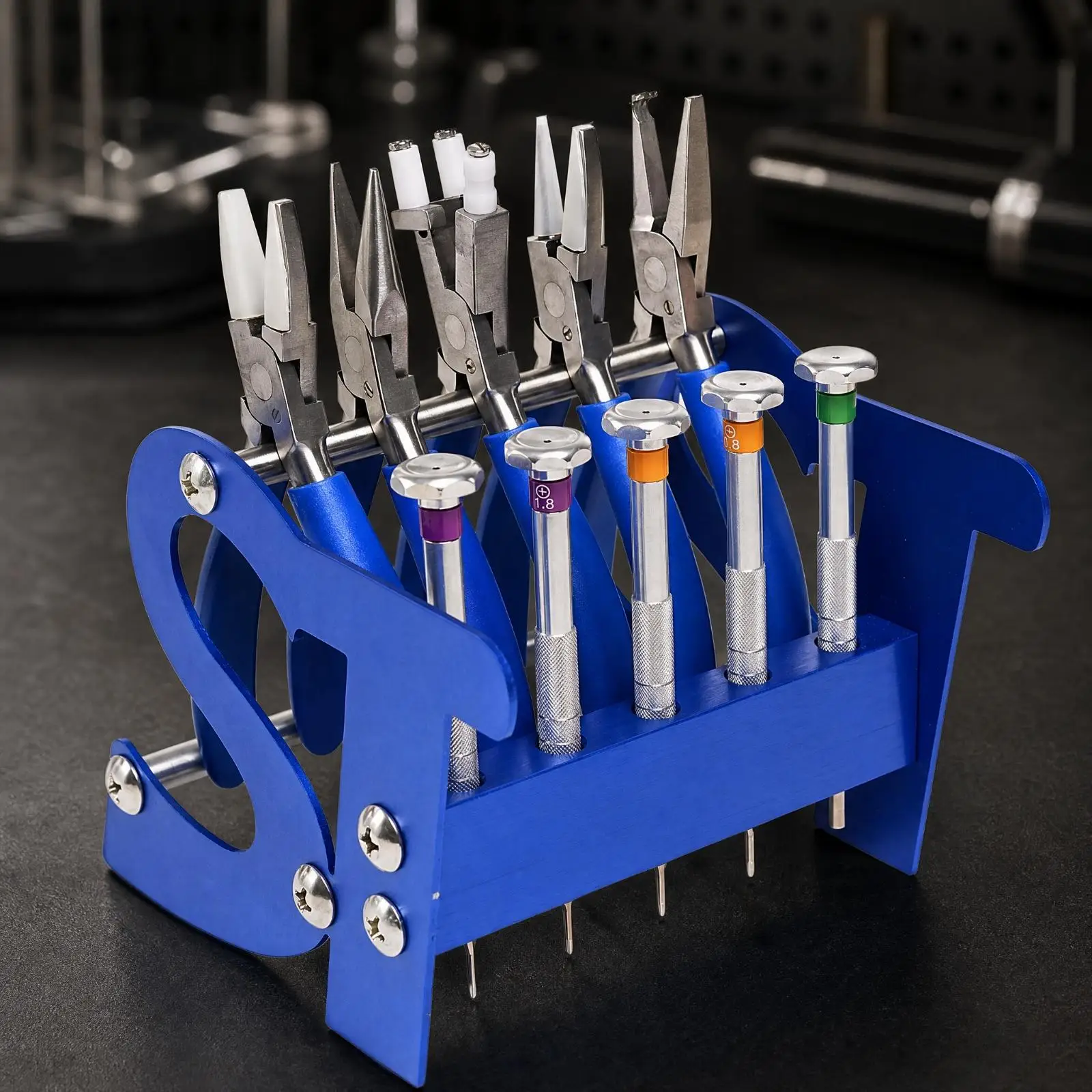 All in One Eyeglass Adjustment Toolkit with Screwdrivers and Metal Pliers for Eyewear Servicing and Frame Correction Tasks