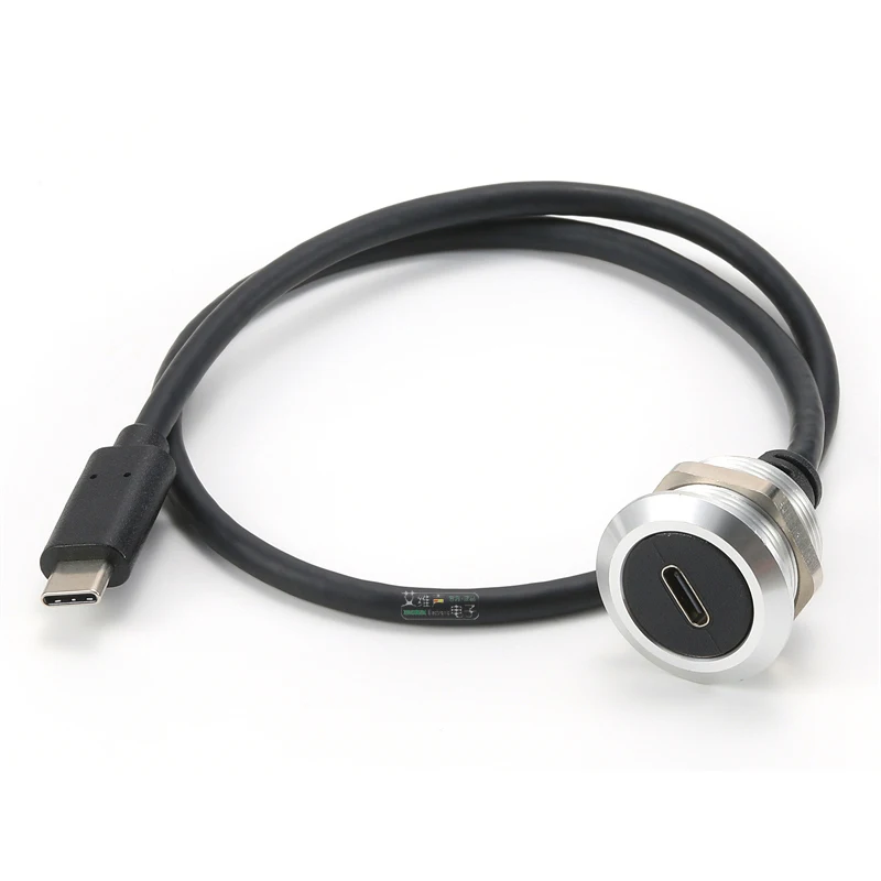 0.5 - 1m Металлический USB3.1 Тип C кабель расширения данных разъем USB разъем встроенного адаптера подходит для телефонной автомобильной грузовой и мотоциклетной промышленности