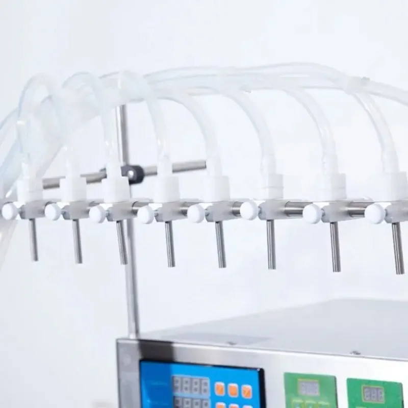 Multi Head Peristaltic Pump Filler Digital Control Liquid Oil Bottle Filling Equipment 2 To 10 Heads