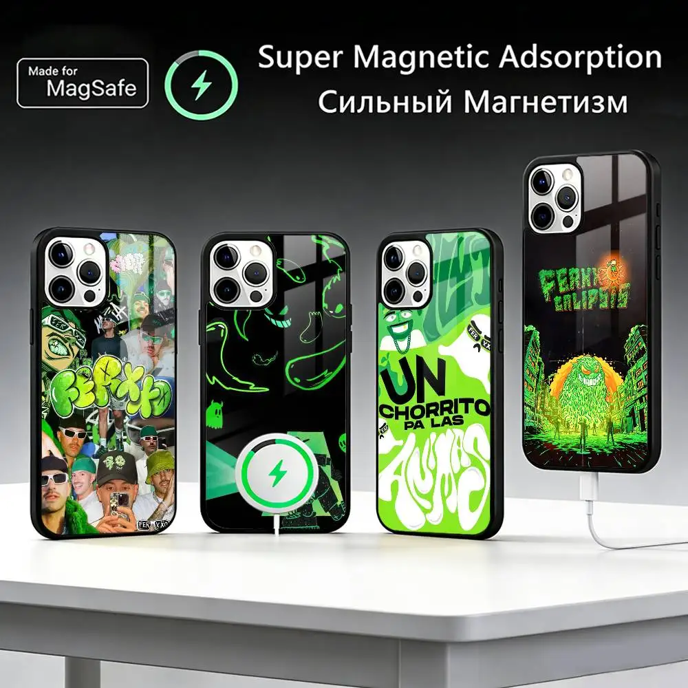 

F-Feid Ferxxo SIXDO Singer Phone Case For iPhone17,16,15,14,13,12,11 Plus,Pro Max For Magsafe Wireless Charging