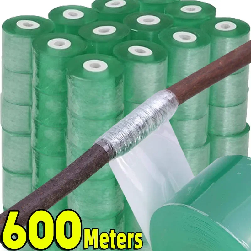 

/600M PE Grafting Tape Film Stretchable Self-adhesive Garden Tree Roll Tape Plants Seedlings Vine Tomato Grafting Accessories