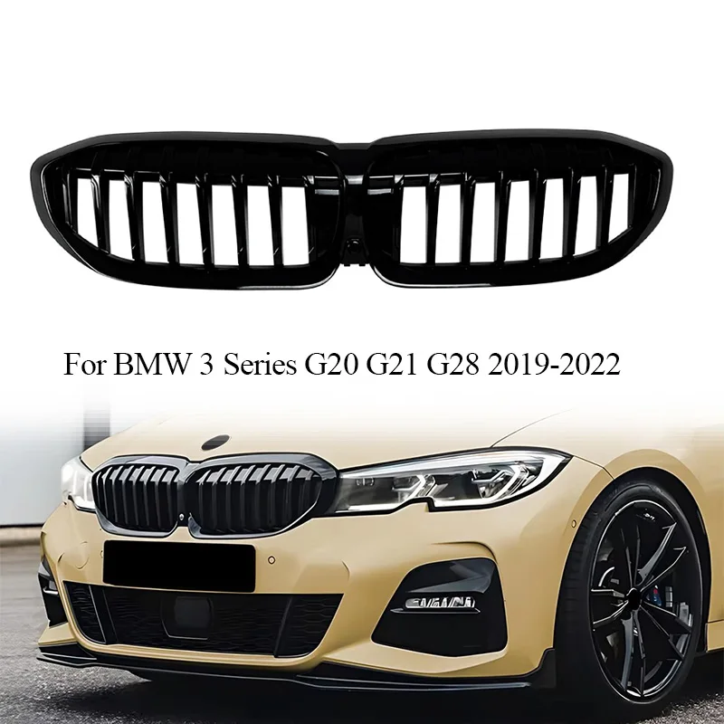 

Diamonds Style Front Bumper Grille for BMW 3 Series G20 G21 G28 LCI 2019-2023 330i 320d M340i - Kidney Racing Grille Upgrade