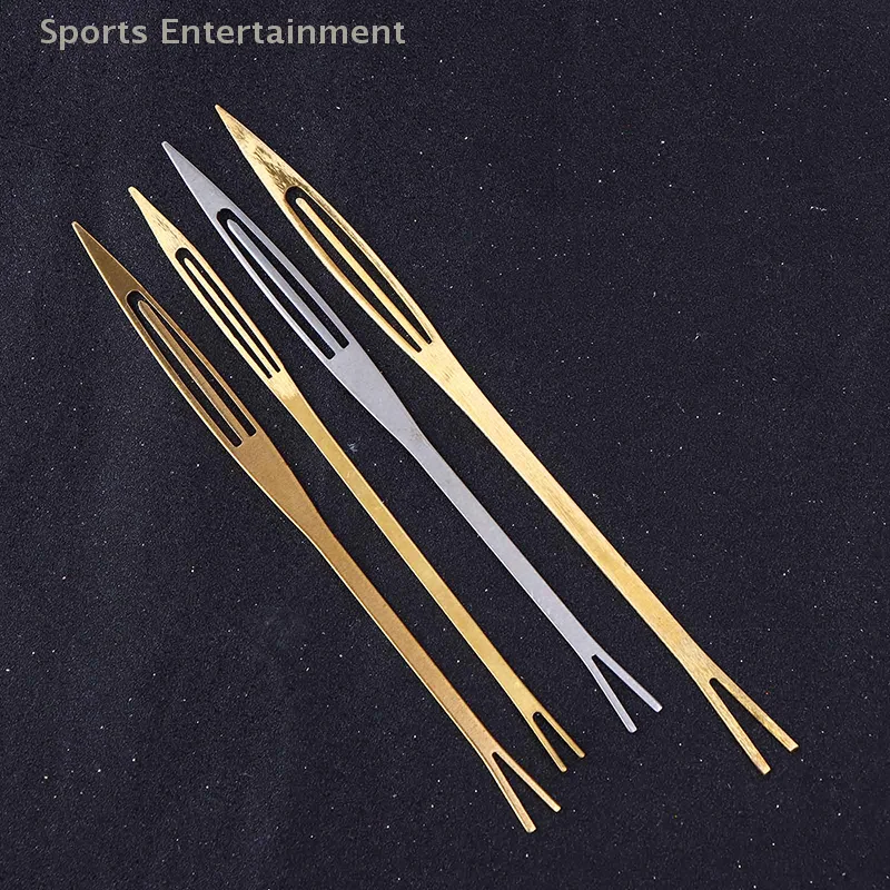 2 قطعة الصيد المعاوضة إبرة إصلاح صافي خط إصلاح صافي خط المكوكات النسيج الصدأ المكوكات شبكات اكسسوارات