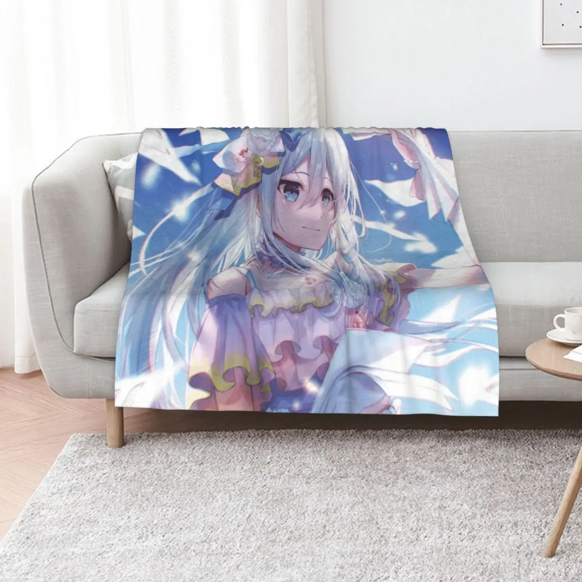 

Yoisaki Kanade with Sunshine Throw Blanket Shaggy warm for winter Decorative Sofa Blankets For Baby Blankets