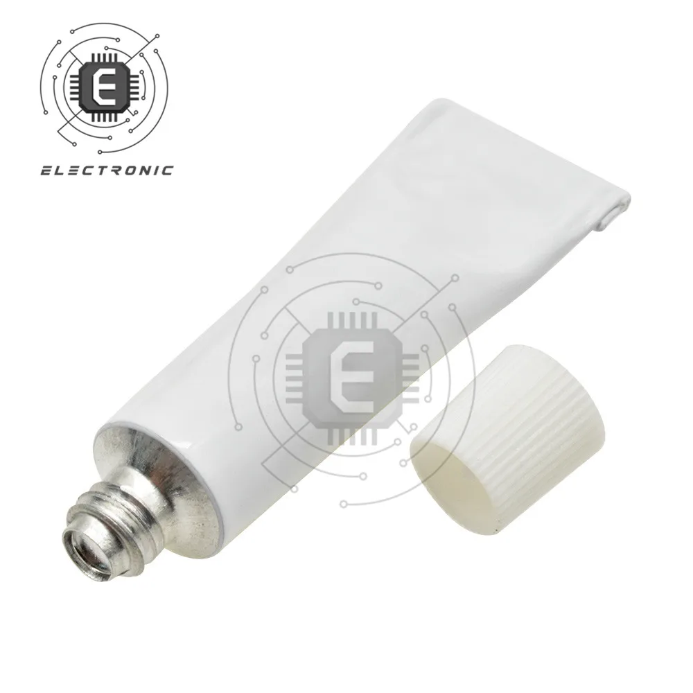 Intonaco per dissipatore di calore con colla siliconica termoconduttiva 5 gr. Colla adesiva viscosa per chip VGA RAM LED IC cooler radiatore
