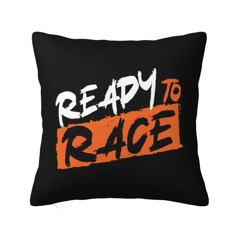 Ready To Race Throw Pillow Case Decor Home Motorcycle Rider Racing Sport Modern Cushion Cover Velvet Pillowcase