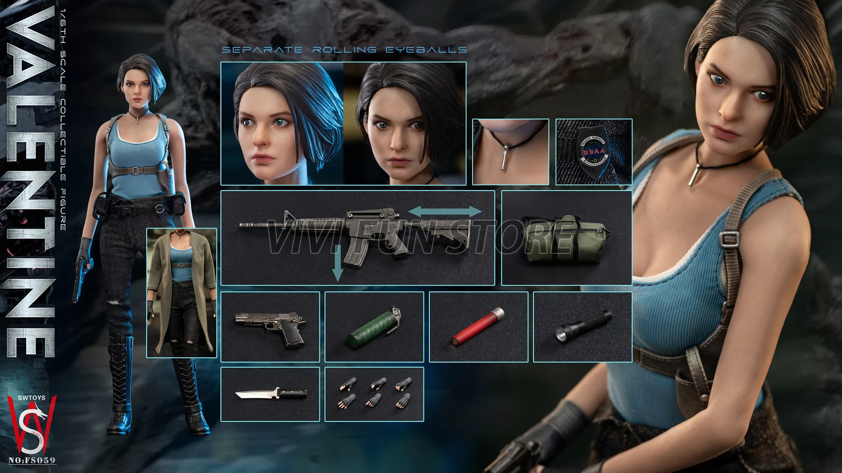 Jill Valentine PS1: The Ultimate 1/6 Scale Model for Resident Evil