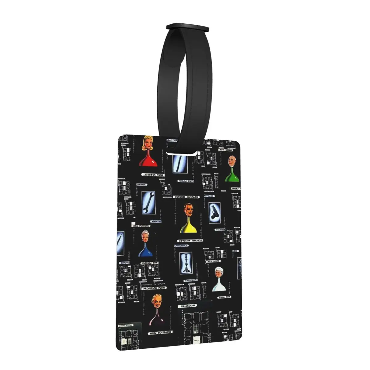 Cluedo Rep علامات الأمتعة ملحقات حقيبة السفر المحمولة الأمتعة الصعود علامة التسمية حامل معرف اسم العنوان #1