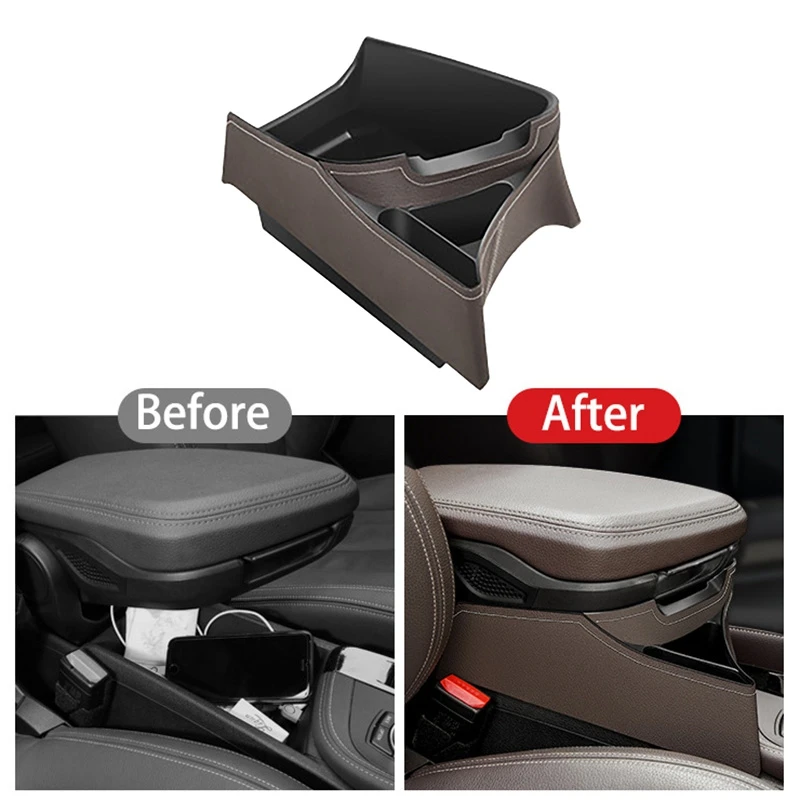 New-Car Central Seat Armrest Box Console Storage Container Organizer Tray Car Interior for-BMW X1 F48 X2 F39 2016-2021 LHD