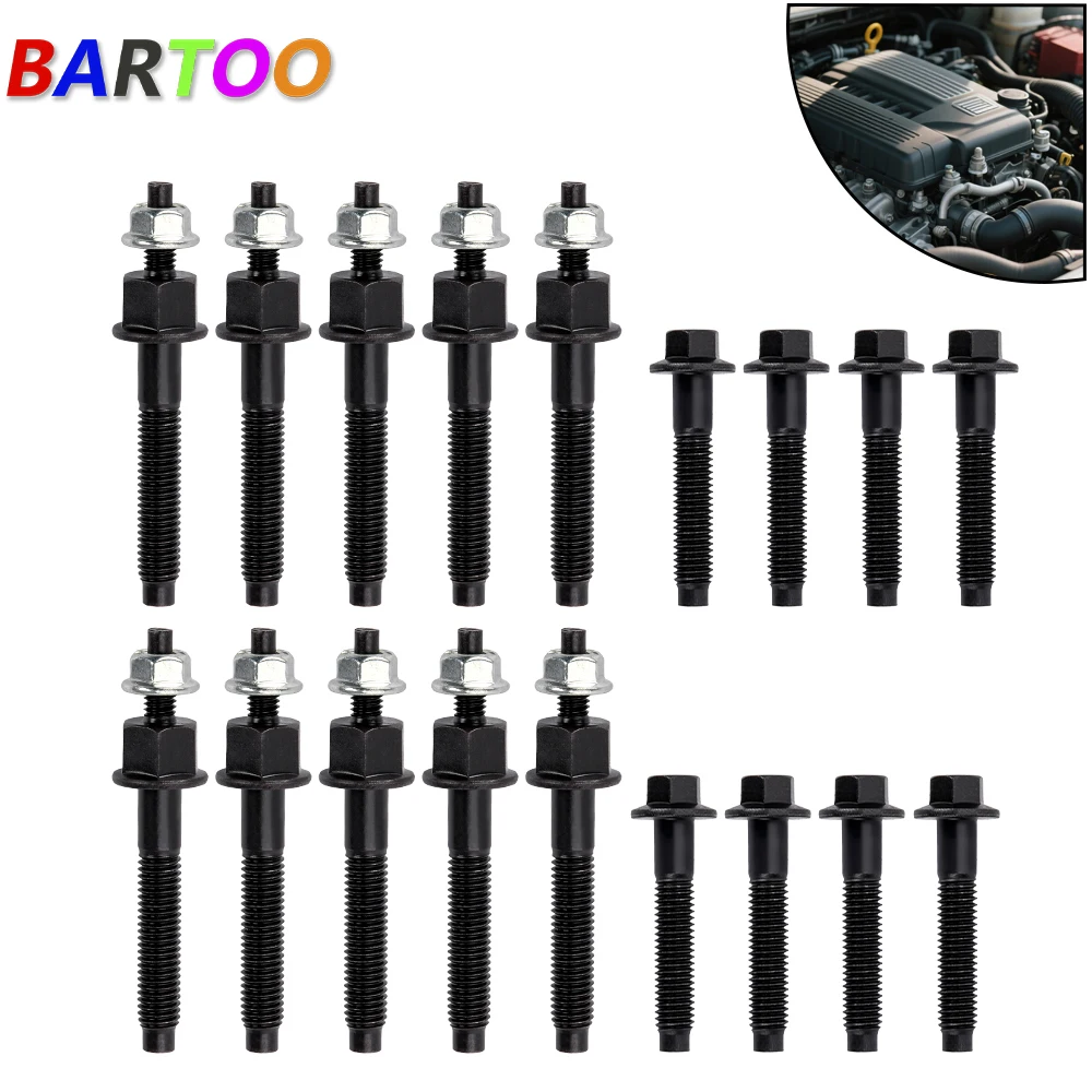 Exhaust Manifold Repair Bolt Kit For Ram 1500‑3500 Jeep Grand Cherokee 5.7L/6.4L HEMI OE 03309 6509544AA 6507746AA CR1855