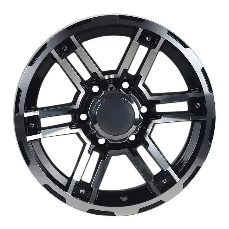 Black Car Alloy Wheels 16 Inch 5 6 Holes Cool Multi Spokes 4x4 Wholesale Cast Wheel Rims For SUV