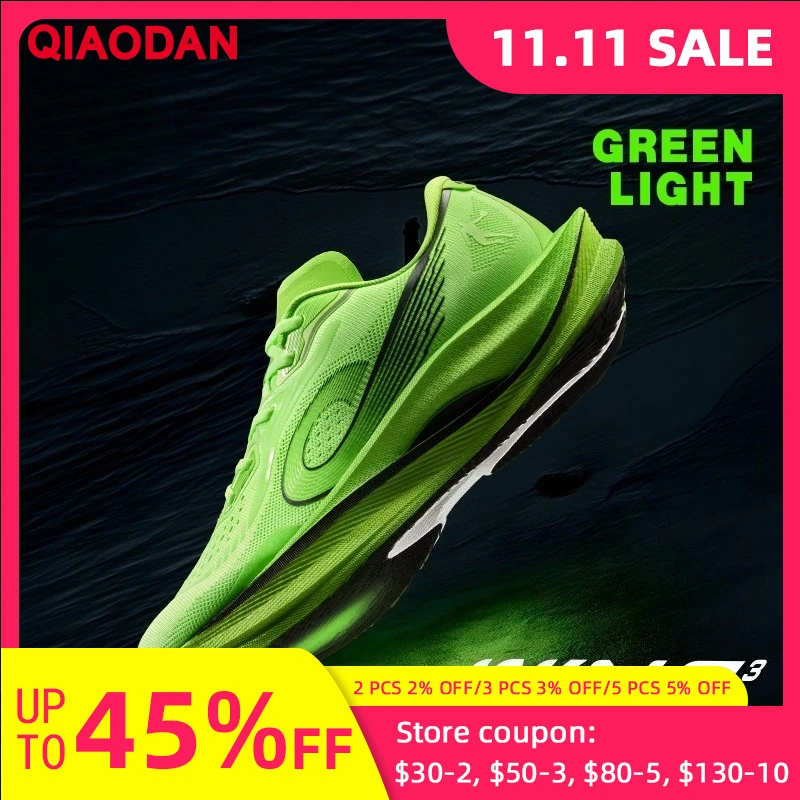 

QIAODAN Strong Wind 3 Men 2025 Marathon Racing Training Running Shoes Long Distance Shock Absorption Sneakers QDB023252298