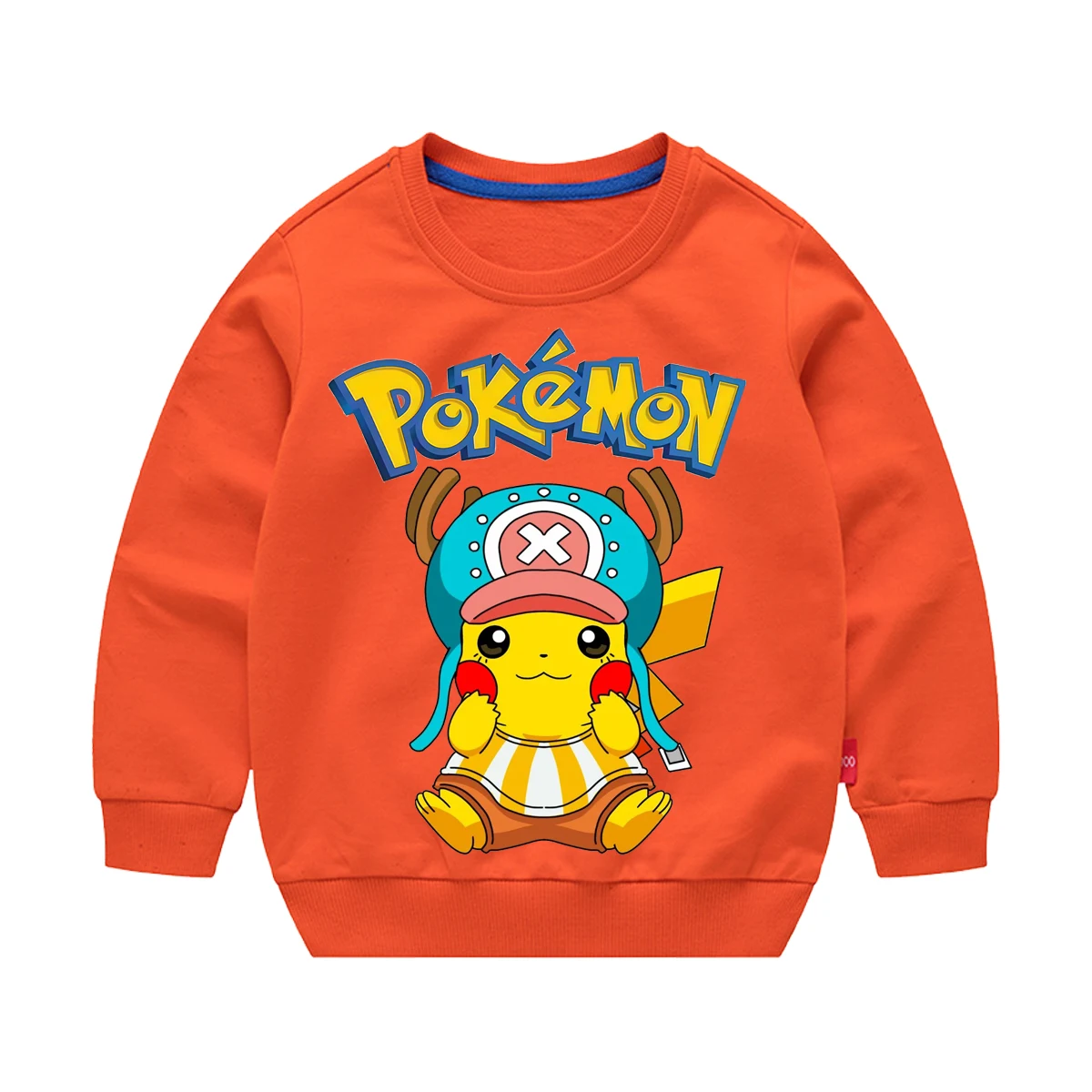 ملابس لبوكيمون جينجار سيلفيون كارتون وأنيمي أنيمي الأطفال القطن جولة الرقبة طويلة الأكمام جولة الرقبة البلوز سترة #1