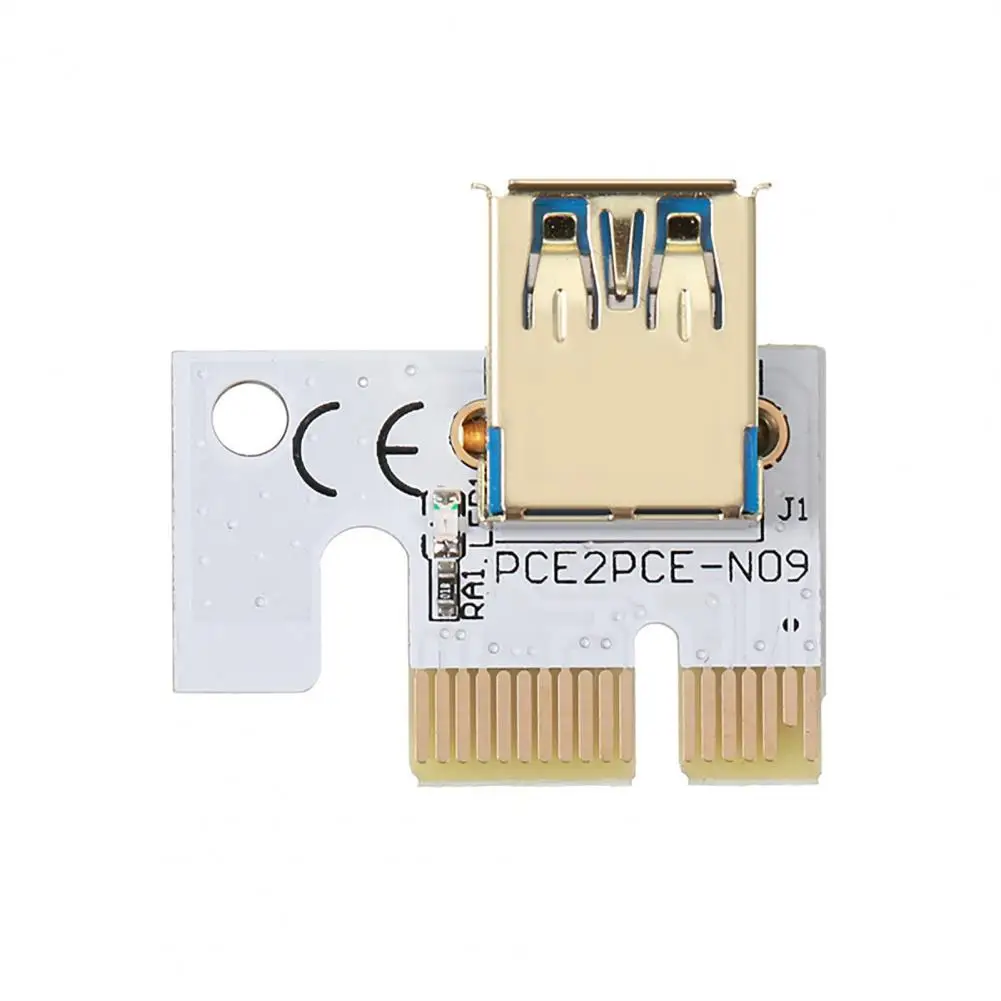 Pci-e 16x Graphics Card Slot Electric Light Indicator Professional Gpu Pci-e Riser 1x to 16x Extender Cable for Mining Eth Btc