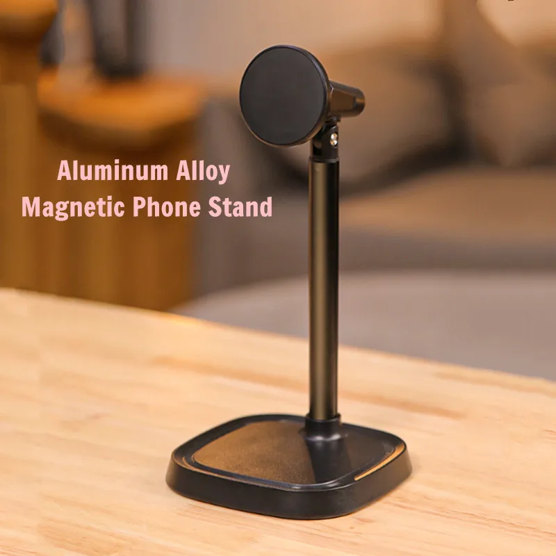 

Aluminum Alloy Desk Cellphone Holder Adjustable Mobile Bracket Support Magnetic Phone Stand for Xiaomi Huawei Iphone Samsung