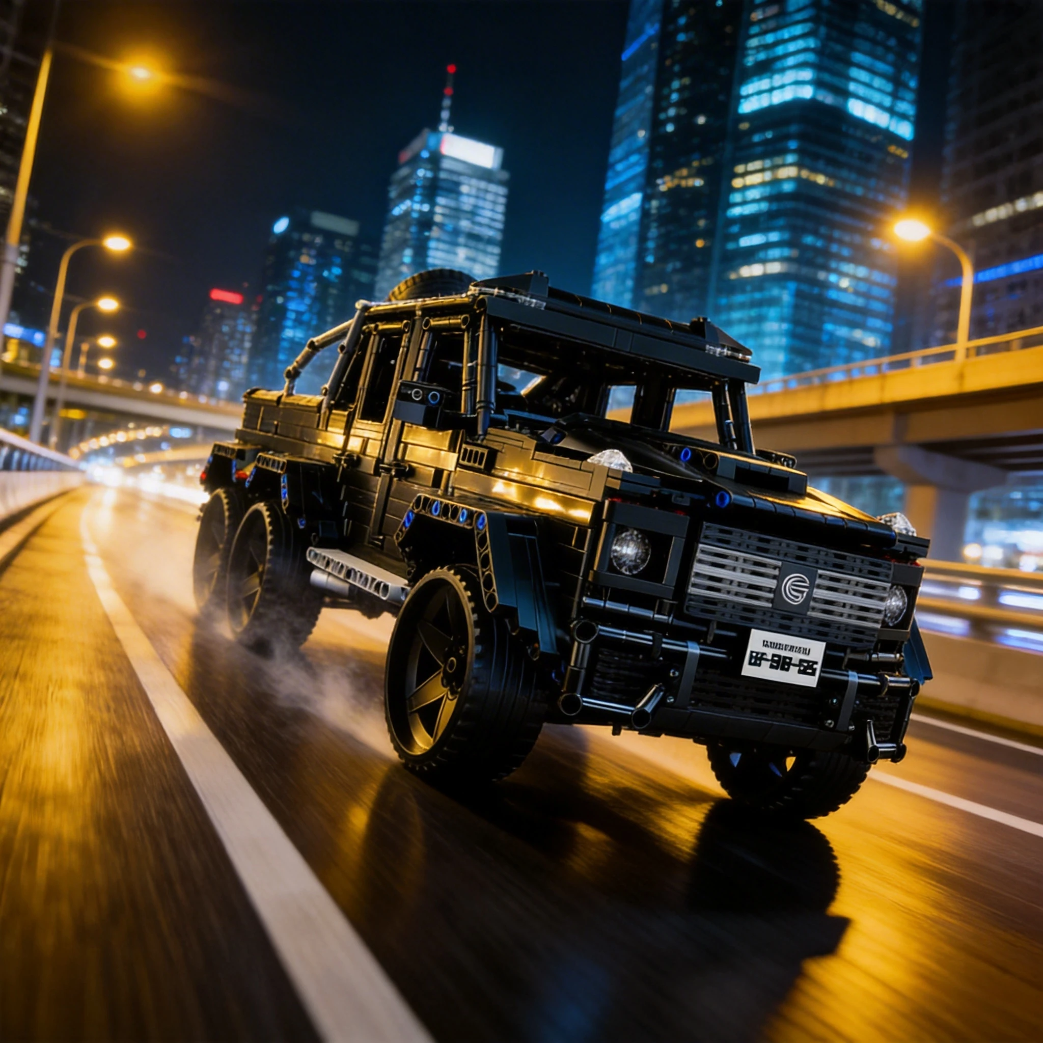 

2026NEW Technical Enthusiasts Adults Car Blocks Creativity Off-Road SUV Black Kits 2000+pcs Truck Car Building Cool Gift