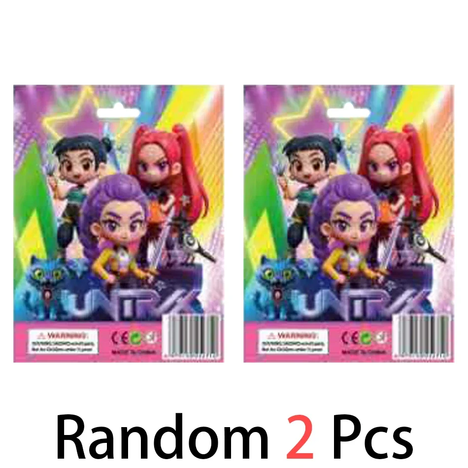 Anime Q Versie KpopDemon Hunters doos Demon Hunters Rumi Mira Zoey Tijger Speelgoed Bureau Decoratie Standbeelden Ornament Kid Kerstcadeau