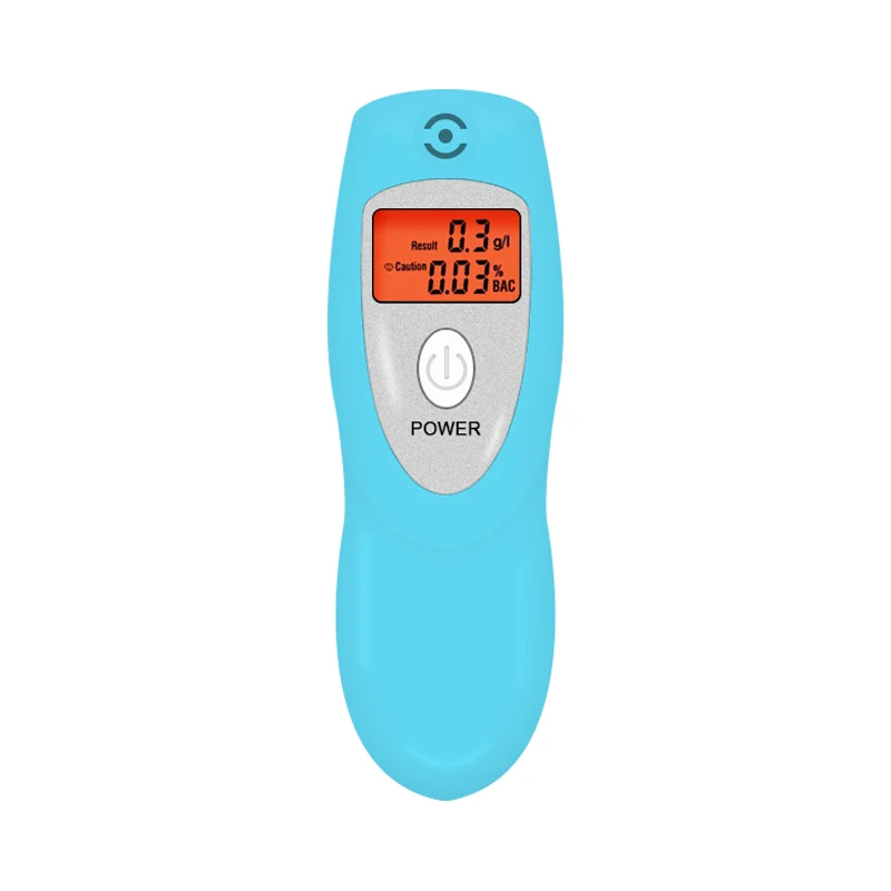 AT-642s-Blue Alcohol Breath Tester Analyzer KeyChain Alcohol Tester Digital Breathalyzer Alcohol Breath Analyze Test Wholesale