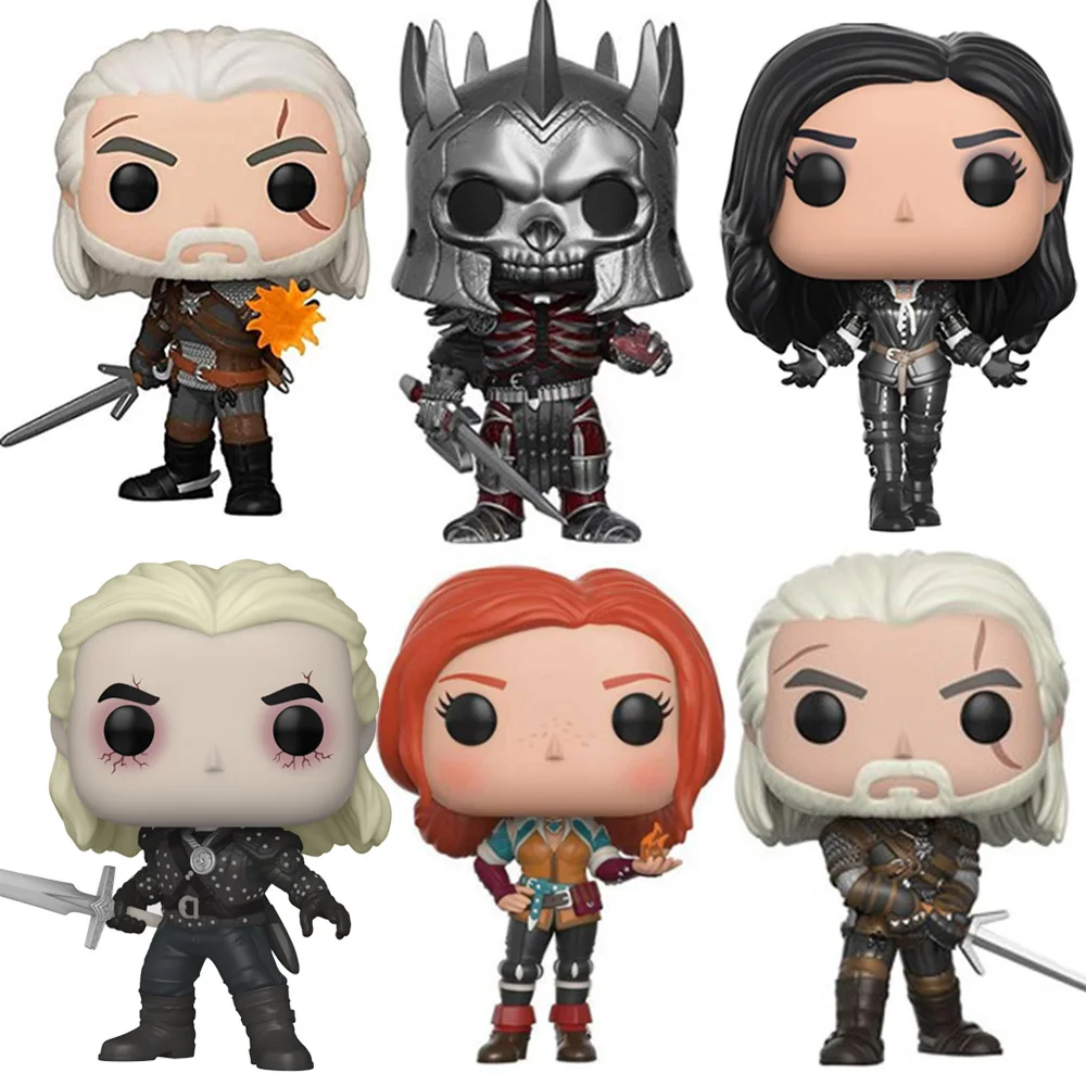 Hot PS4 Game Witchered Action Figure Toys Geralt #149 Ciri #150 Eredin #151 Yennefer #152 Triss #153 PVC Figure Dolls Toy