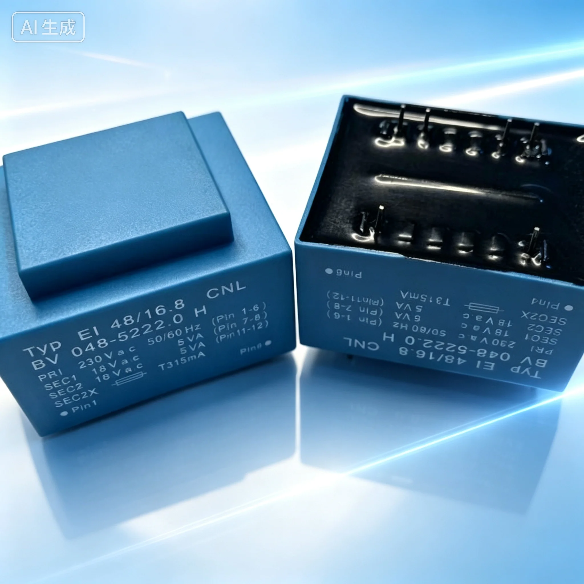 Transformer EI48/16.8 10VA Dual 18V BV 048-52222.0 for Sealed Power Supply  2pcs