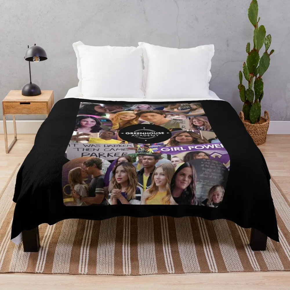 Greenhouse Academy Collage Throw Blanket Blanket Fluffy Picnic Blanket Comforter Blanket