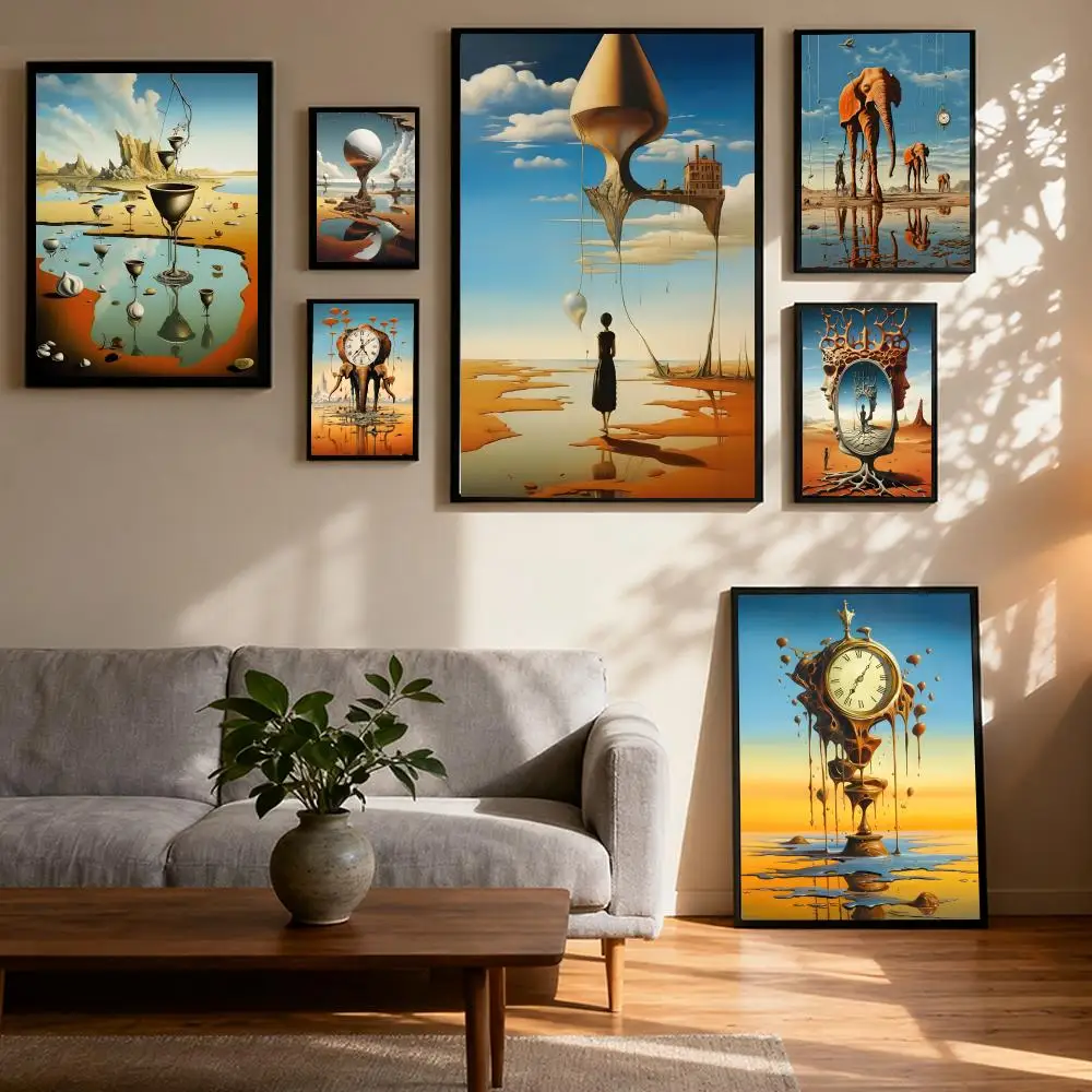 

Surrealist Paintings Dali Surrealism Poster Prints Oil Painting Mural Painting Living Room Home Decoration Party Evening Cover