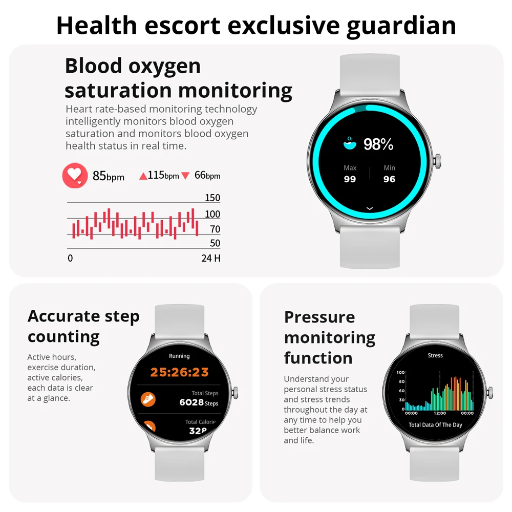 COLMI V89 Women's Smartwatch 1.43” AMOLED Display Bluetooth Phone Calls Health Tracker Waterproof Bluetooth Smart Watch