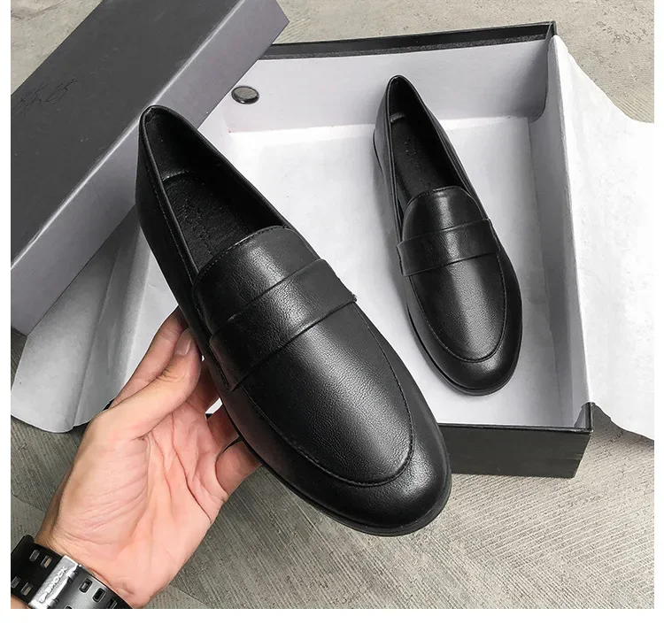 Damen Freizeitschuhe Flache Frühlings- und Herbstschuhe Neue Kleine Lederschuhe Vintage Vielseitige Loafer Britischer Stil Modisch Rutschfest – Detail 11