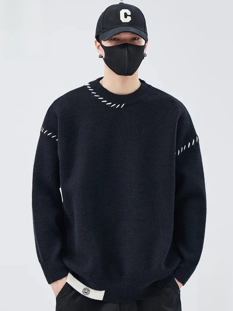 

PaulFrank Retro Knitwear Men's Autumn New Sle Casual Boting Monkey Design Breathable Thiened Long Sve round Ne Sw...