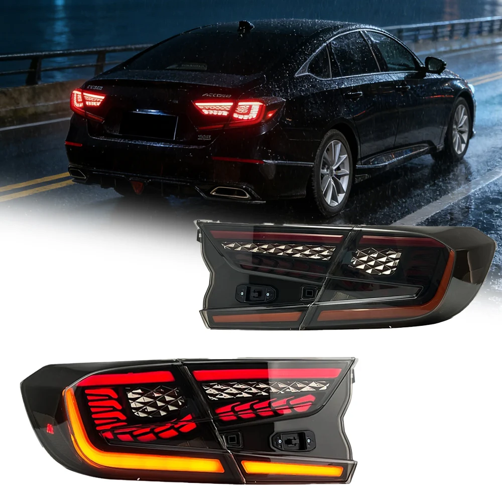 Car LED Lights Rear Tail Lamps For Honda Accord 10th Gen 2018 2019 2020 2021 2022 DRL Start-up Dynamic Light Turn Signal