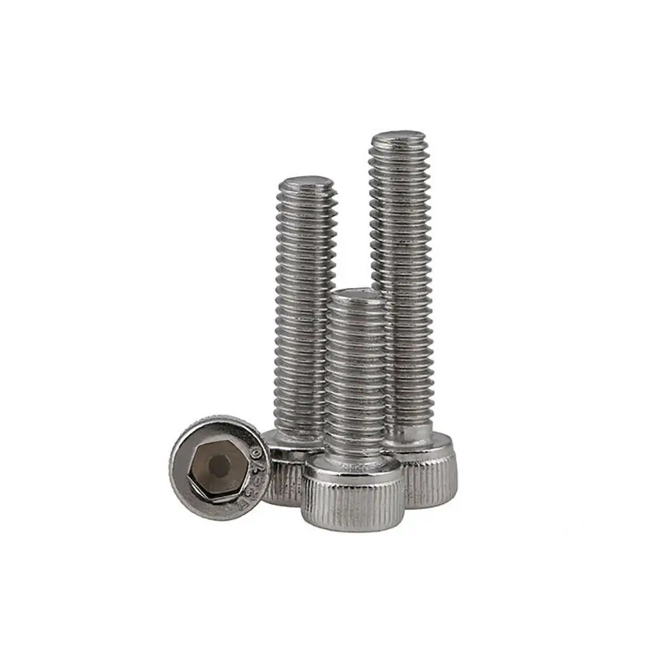 M6 M8 M10 M12 Left Threaded Hexagon Hex Socket Cap Head Screw 304 Stainless Steel Reverse Thread Left Tooth Allen Screw Bolts