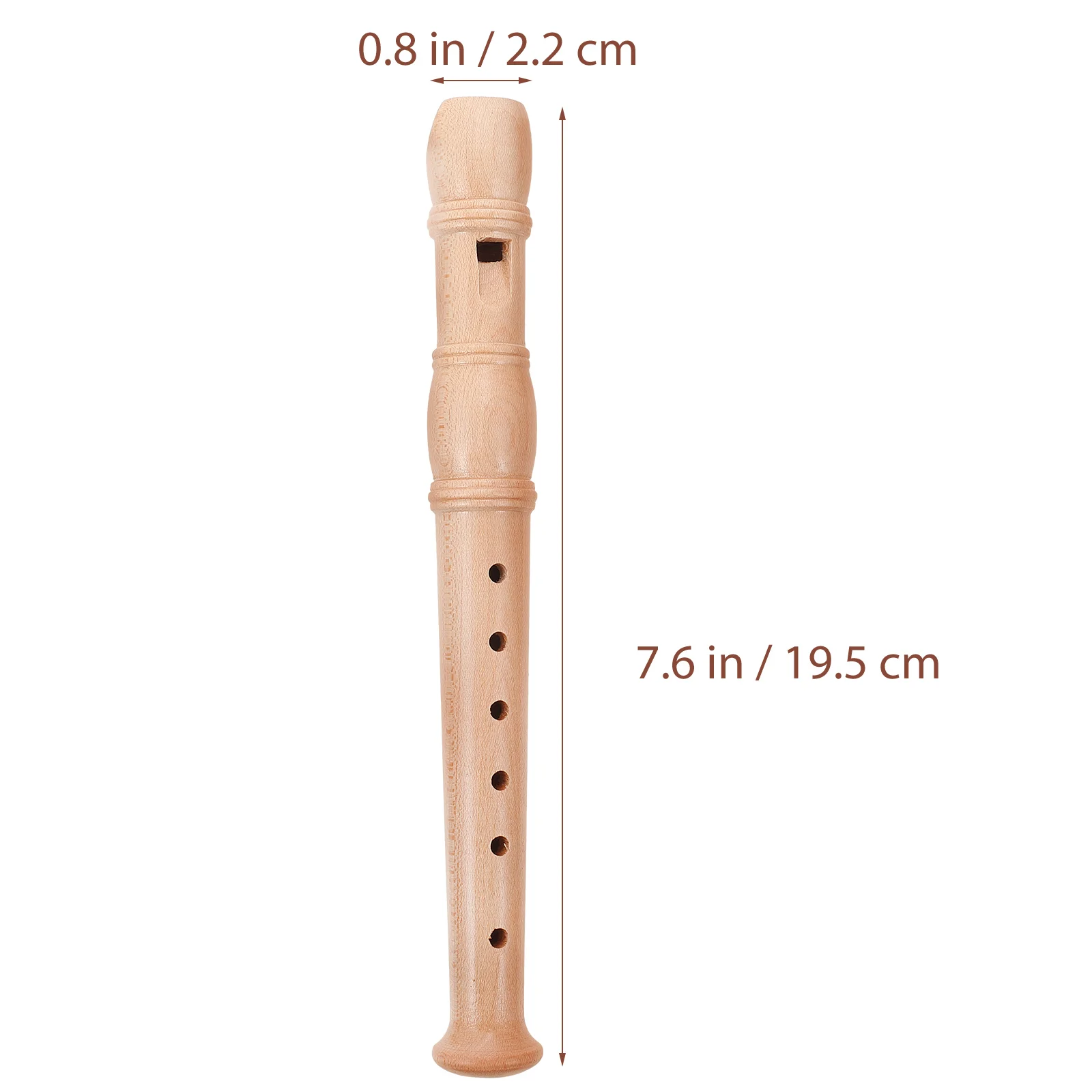 Major Wooden Children's Clarionet Pupils Toy Music Recorder Instrument for Kids Flute