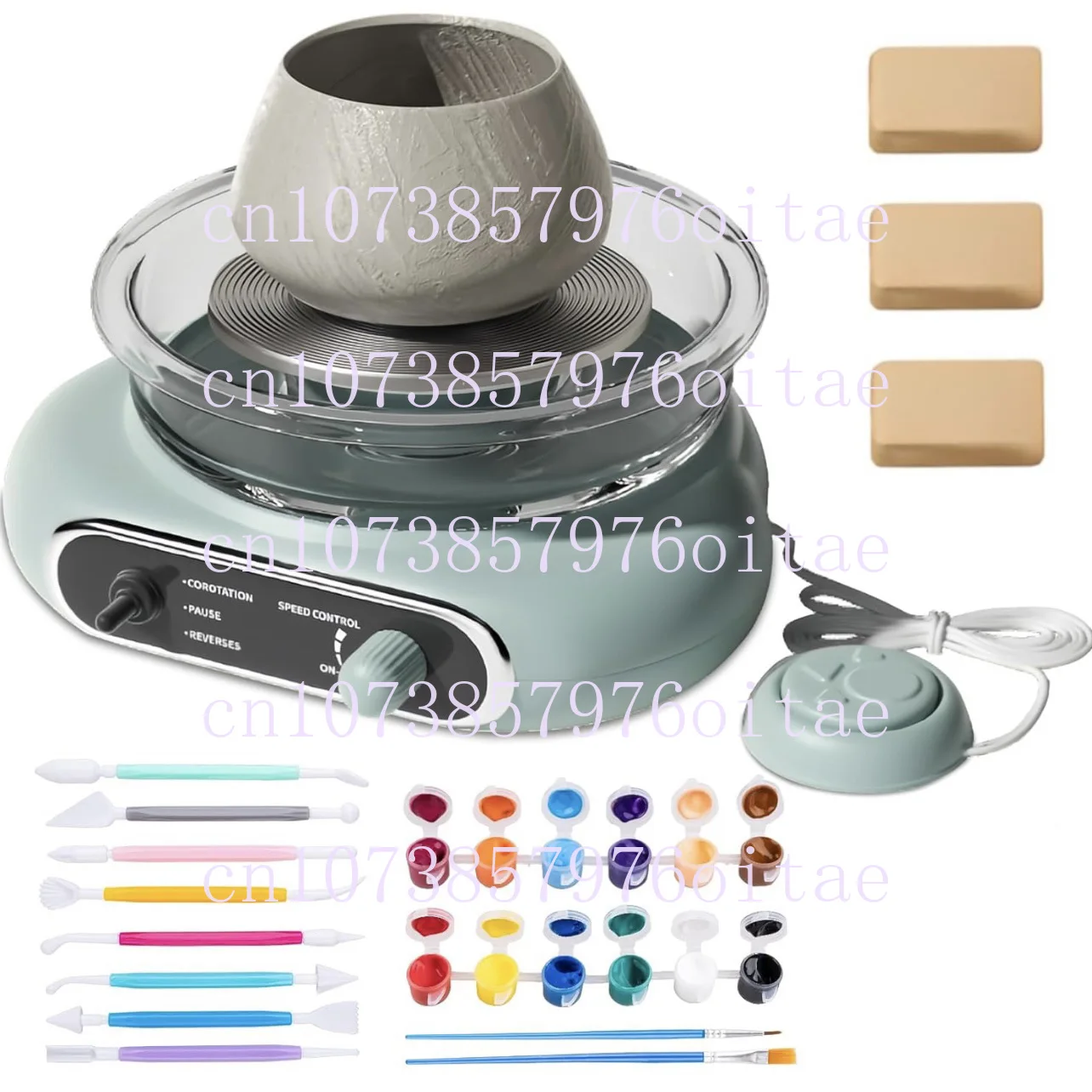 8 Pcs Set of Children's Handmade Electric Soft Clay Electric Pottery Making Tool Set for Elementary School Students