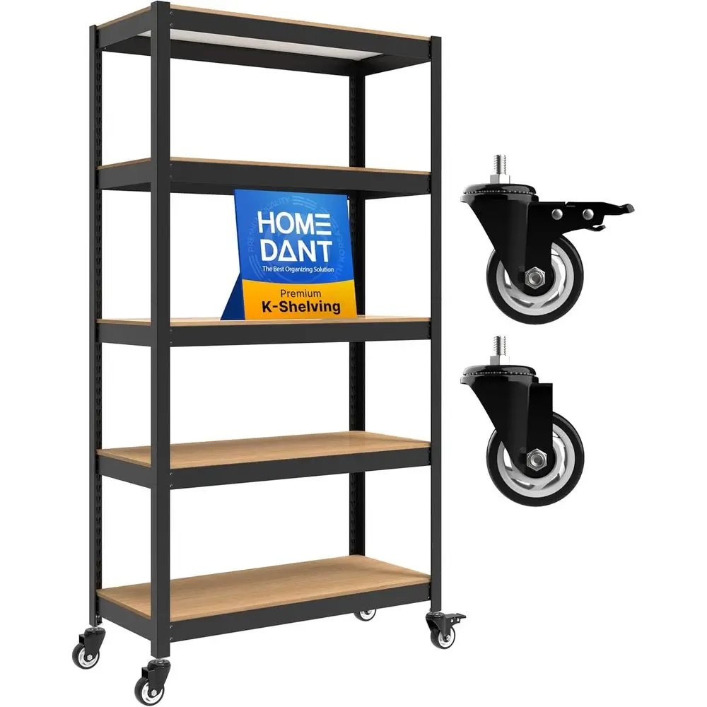 

House 5 Tier Heavy Duty Garage Shelving Adjustable Metal Rack Storage Shelves Standing Shel Unit Organizers Pantry Closet Oice (