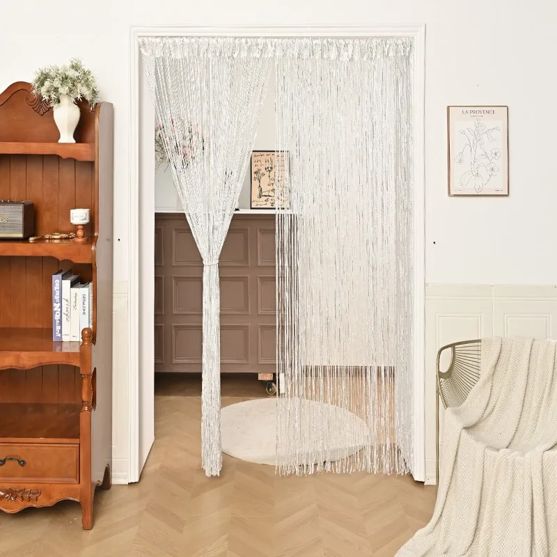 

Colorful Encrypted Line Curtains S-shaped Curtains Window Screens Living Room Door Curtains Partition Screens Wedding Decoration