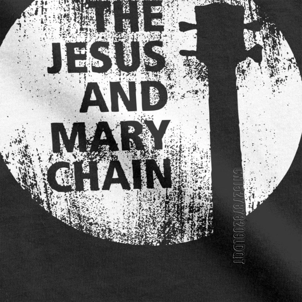 Virgin Mary The Jesus And Mary Chain Man\'s T Shirt Hipster Pure Cotton Male Tshirt Basic Tees O Neck T-Shirt Normal Tops