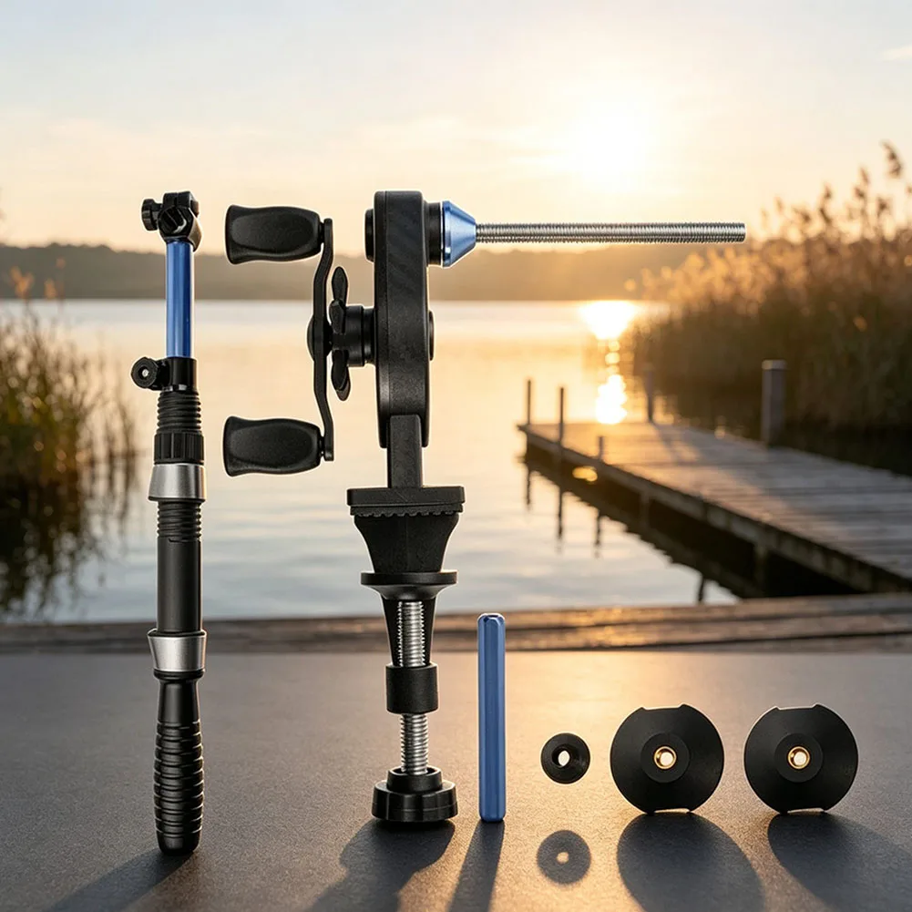 Fishing Line Winder Spooler Designed Specifically for Baitcasting Reels with Flexible Spool Width Accommodation