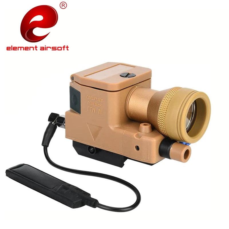 Element ELLM01 Red & IR Laser Infrared Tactical Flashlight LED Red Dot Light Airsoft Accessory Fully Functional NEW