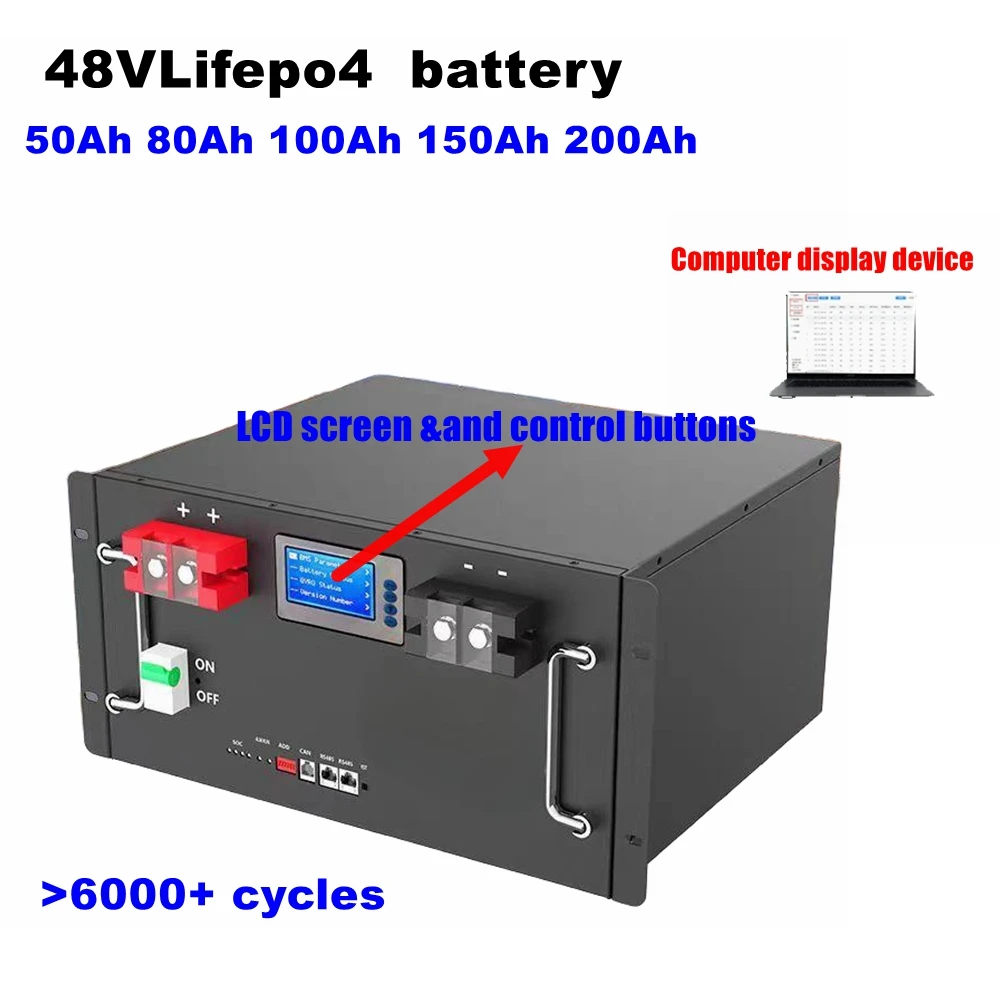 LRKK 48V 50Ah 100AH 120Ah 150Ah 200Ah Lifepo4 lithium battery lifepo bluetooth for solar system hybrid inverter 2000W 5000W 10KW