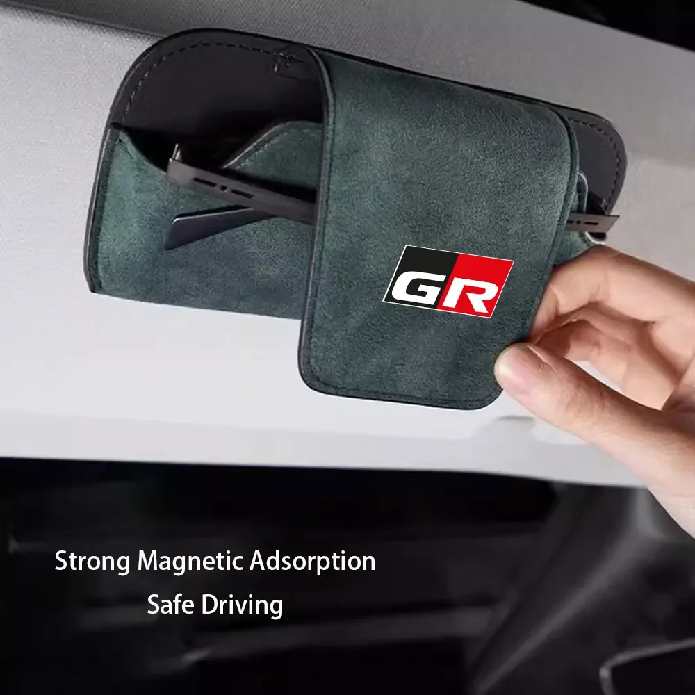 

Поп для Toyota GR GAZOO автомобильный держатель для очков, зажим, аксессуары, чехол для украшения интерьера, органайзер для очков, солнцезащитные очки для хранения