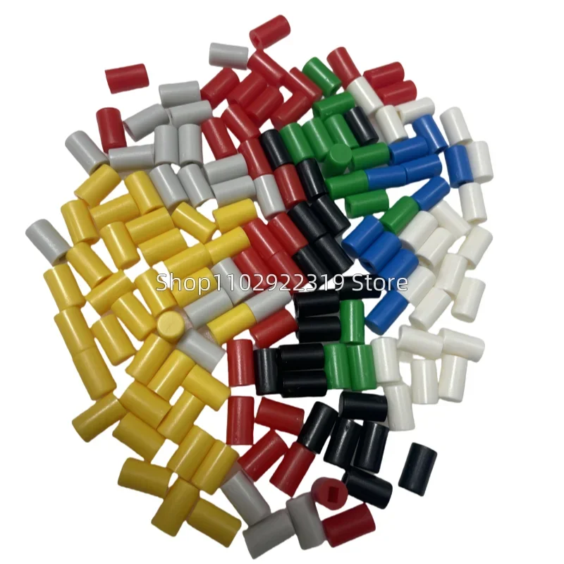 50Pcs A04 Tactile Push Button Switch Cap 10mm Applies to 5.8*5.8 7*7 8*8 8.5*8.5 Self-locking Switch Button Cap Switch caps