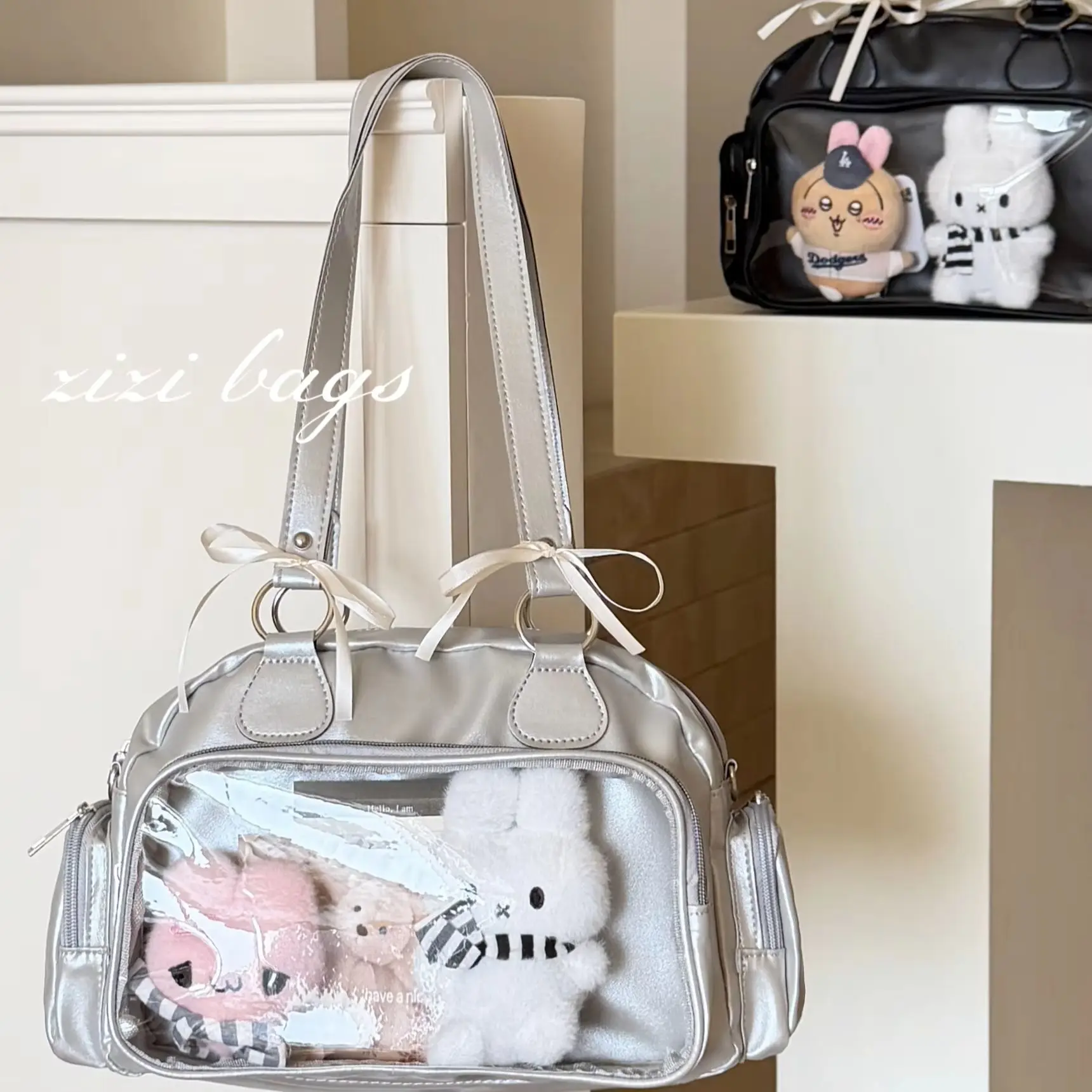 Cute Bar Ita Bag, 3-Color Versatile Bowling Bag, Portable Crossbody & Backpack, New Arrival - view 5