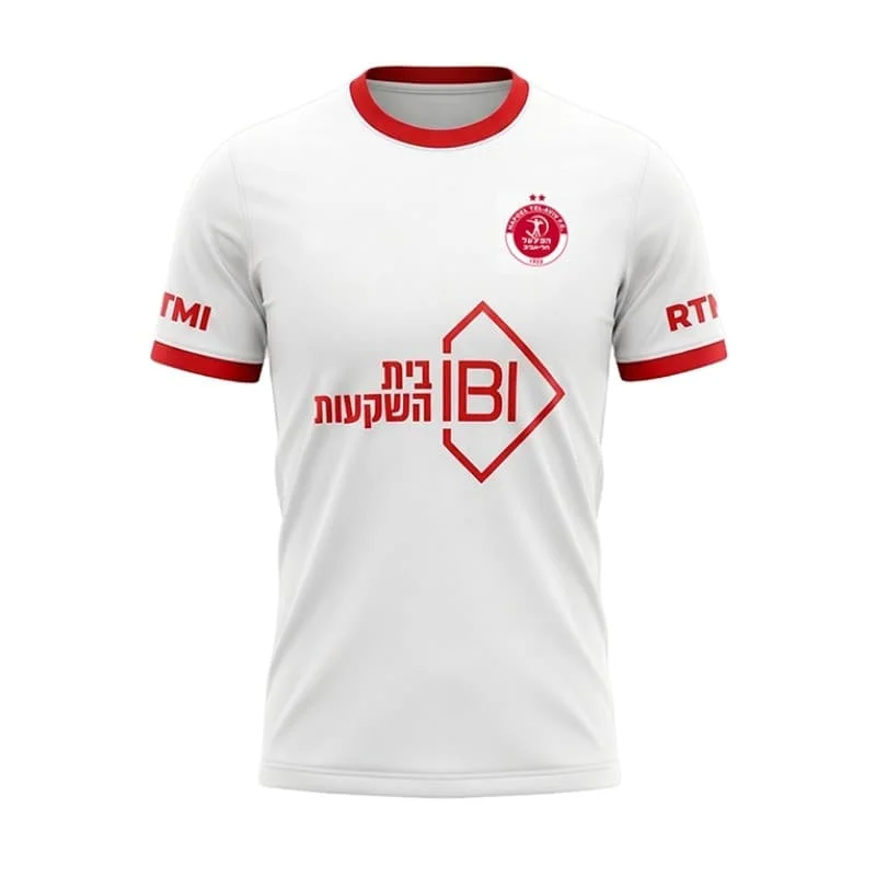 2026-27 Neues Herren-Trikot von Hapoel Tel Aviv, atmungsaktives Freizeit-Sport-T-Shirt, Fußball-Trainingsoberteil, Unisex-Fan-Match-Sportbekleidung – Detail 4