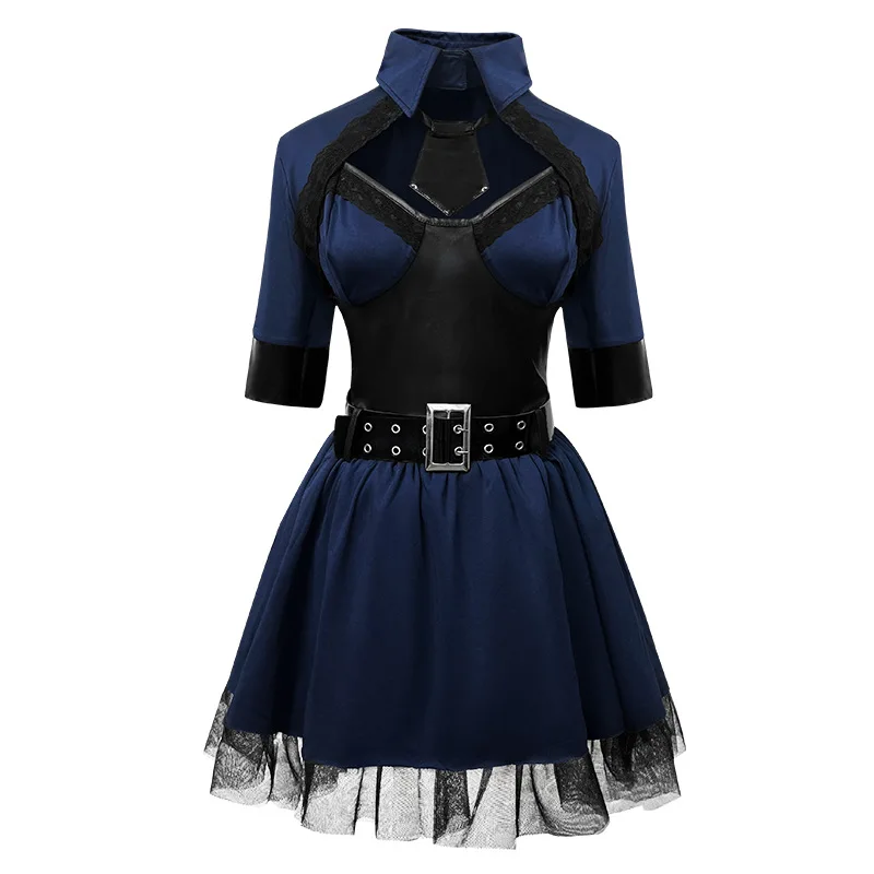 Halloween Cosplay Cop Costume Hottie Nightclub Party Cosplay Cop Uniform Sexy Stage Costume