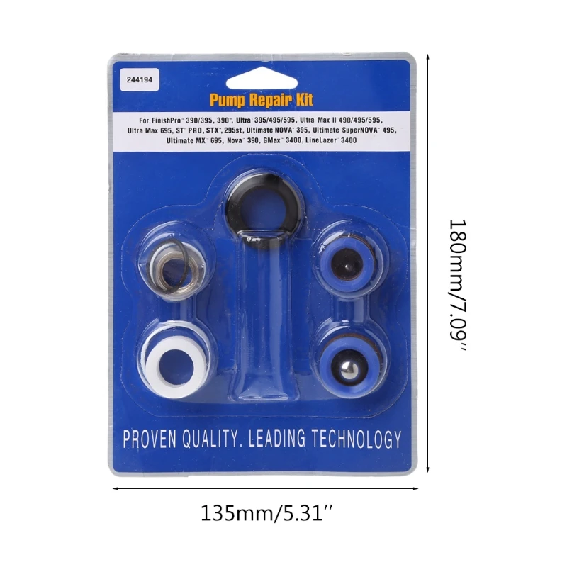 Bộ dụng cụ đóng gói sửa chữa máy bơm 244194 Fit For Sprayer 390 395 490 495 595 Spay Gun Tool 94PD