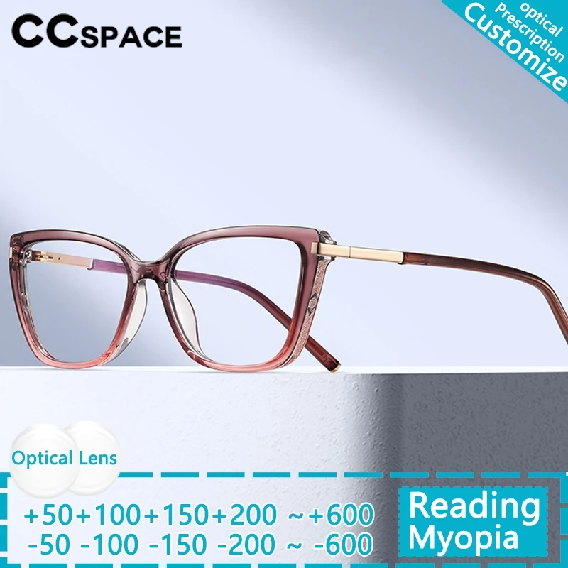

New Anti Blue Light Glasses Square Frame Men And Women Reading Glasses Metal Spectacle Frame Customized Optics Eyeglass