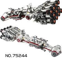 Star UCS Tantive IV Rebel vs Imperial Armada Galactic Empire Jedi Sith Saga Interstellar Conflict Wars 75244Bricks Toys for Gift